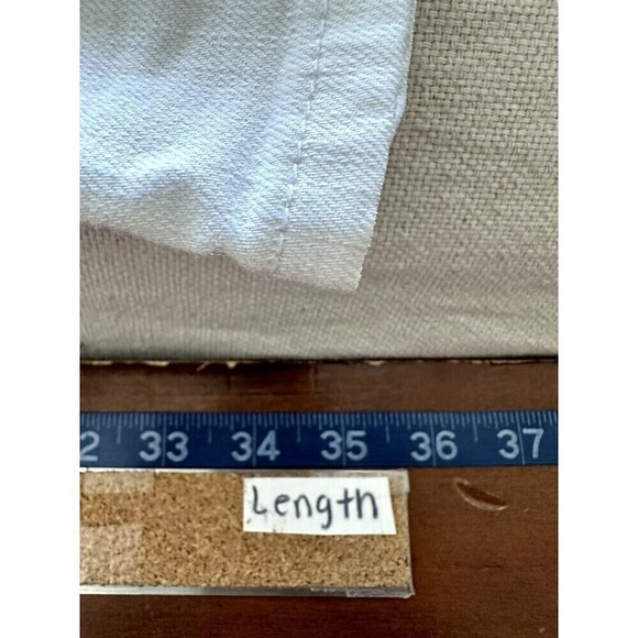 White House Black Market Slim Crop Distressed White Denim Jeans Size 2 minimal - Picture 9 of 16